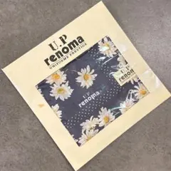 【新品】U.P renoma ハンカチ 花柄 ネイビーのサムネイル