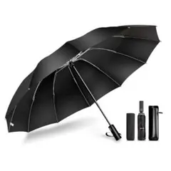 折りたたみ傘 ワンタッチ自動開閉 メンズ傘 大きい 逆折り式 収納ポーチ付き