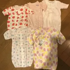 ベビー ロンパース カバーオール半袖 5点セット