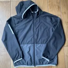 美品　adidas レディースウィンドブレーカー　XLサイズ　ブラックグレー