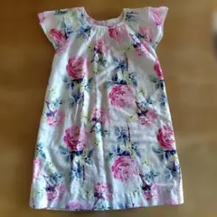 baby GAP　4歳　105cm　半袖ワンピース　フラワープリント