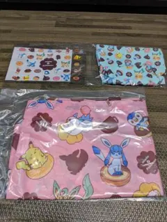ミスド福袋　ポケモン　エコバッグ＋ポーチ＋ジッパーバッグ　3点セット