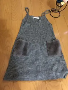 Jersey Loggers グレー ノースリーブワンピース