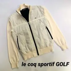 ルコックゴルフ メンズM ハイブリッドジャケット 春ゴルフ 寒暖差対策