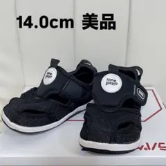 【14.0cm】イフミー IFME ベビーサンダル 黒色