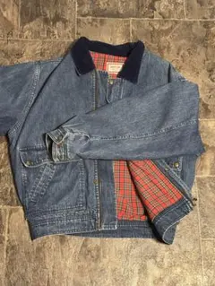 BOBSON デニムジャケット襟元コーデュロイ仕様　アメカジ系