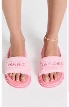 MARCJACOBS ザスライド テリーコットン スライド サンダル ピンク