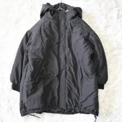 グレイル　ダウンジャケット　フード付き　ゆったり　黒　フリーサイズ