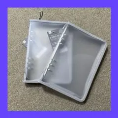 ダイソー A5 6リングファイル グレー　シール帳 バインダー 2点