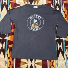 Disney Mickey Mouse 七分Tシャツ Lサイズ