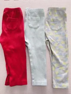 ユニクロ　10分丈レギンス 3枚セット 90cm まとめ売り