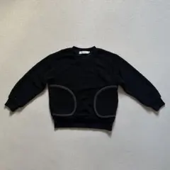 THE SHOP TK キッズ ボアトレーナー ブラック 120