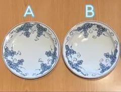 有田焼 源右衛門 ぶどう柄 染付葡萄絵 中皿 洋皿