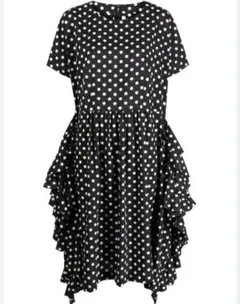 23SS コムデギャルソン ポルカドット ラッフル ワンピース