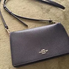 希少★COACHお財布ショルダー　ブラック