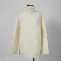 FENDI 21AW FFカリグラフィー ズッカ ハイネックニット カシミヤ混