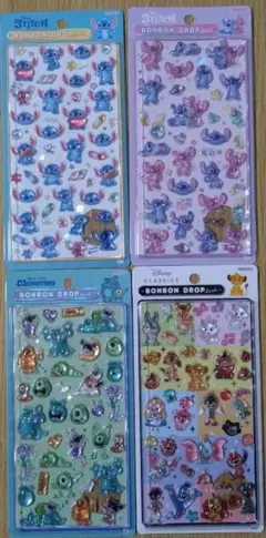 【シール】ボンボンドロップシール ディズニー クラッシック含4枚セット 正規品