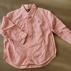 Ralph Lauren チェック柄ボタンダウンシャツ 《90cm》