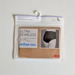 【UNIQLO】AIRism ウルトラシームレスショーツ L ベージュ