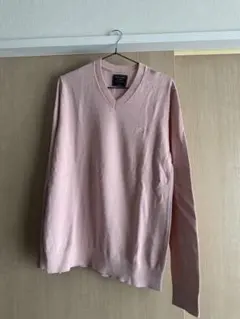 アバクロ ピンクVネックニット