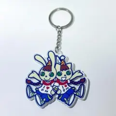 ポップンミュージック　アクリルキーホルダー　公式　ミミ　ニャミ