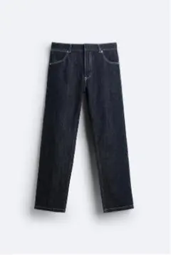 美品 ZARA ペインター デニム 36 XL インディゴブルーのサムネイル