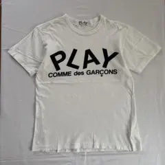 プレイ コムデギャルソン ロゴ Tシャツ Mサイズ 正規品 半袖のサムネイル