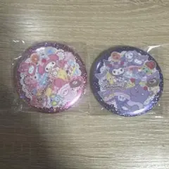 サンリオ キラキラBIG缶バッジ クロミ＆マイメロディ