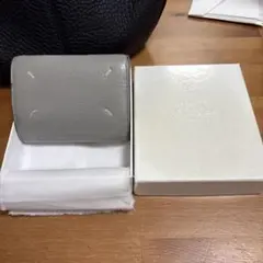 Maison Margiela グレー レザー 財布 箱付き