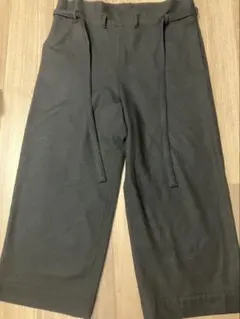 Yohji Yamamoto ワイドクロップドパンツ　ブラックのサムネイル
