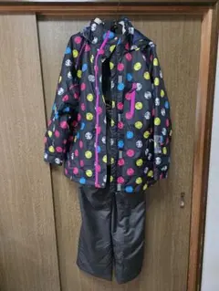 SPALDING スポルディング 子ども用カラフルドットスキーウェアセット