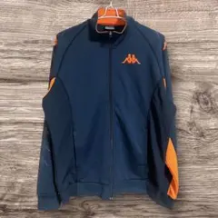 希少サイズ Kappa トラックジャケット XO ネイビー オレンジ ゆるだぼ