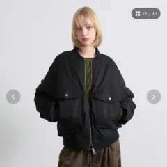 週末限定値下げ！OMMO MA-1 DOCKING JKジャケット ブラック - メルカリ