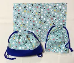 【現品限り】おむすびパンダ柄　ランチョンマット・お弁当袋・コップ入れ　３点セット