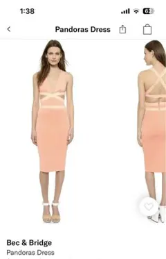 Bec &Bridges/ベックアンドブリッジ ドレス　サーモンピンク　ドレス