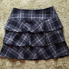 チェックスカート