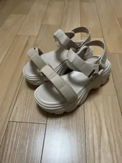 オリエンタルトラフィック レディース 厚底ベージュMサイズ