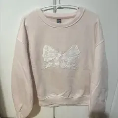 DAZY ピンク リボン刺繍 スウェットのサムネイル