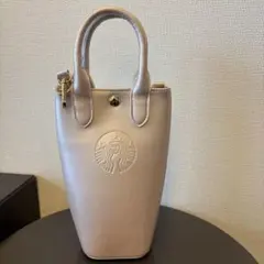 スターバックス SAKURA2026 ボトルショルダーバッグ メタリックピンク