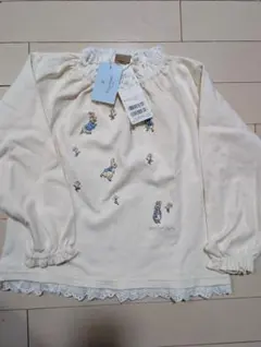 タグ付きピーターラビット　刺繍カットチュニック