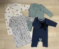 今着れる！ロンパース　70〜80サイズ　4枚セット