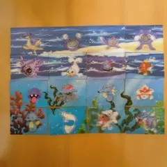 ポケモン明治ミルクココアピカチュウ3Dカード もりコンプリート