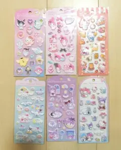 サンリオ ジュエルマシュマロステッカーズ 6枚セット