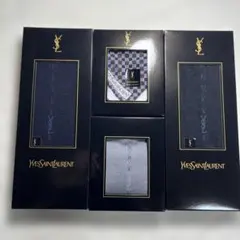 【未使用】Yves Saint Laurent ソックス 3点　ハンカチ1枚