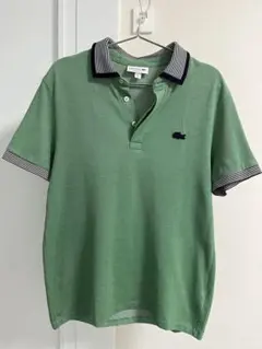 LACOSTE CLASSIC FIT ポロシャツ グリーン 総柄 - メルカリ