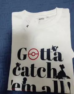 新品未使用　ジーユー　ポケモンＴシャツ　ホワイト　Lサイズ