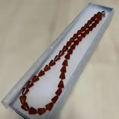 オレンジアゲート トライアングルネックレス