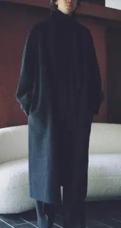 LIDNM / SHAWL COLLAR REVER COAT