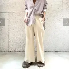 DOUDOU ドロストスウェットパンツ ライトベージュ - メルカリ