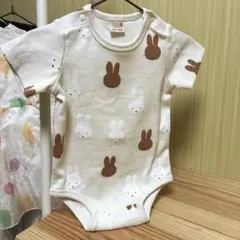 petit main ミッフィー半袖ロンパース